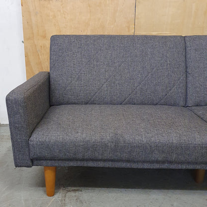 Grey 2 Seater Clik-Clak Sofa Bed - 104868