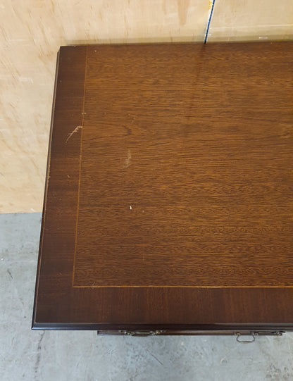 Small Mahogany Cabinet with 1 Door and Open Top Lid - 180925-01