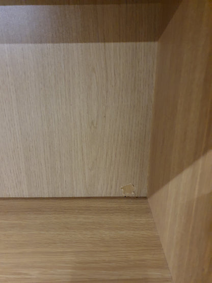 Large Tall Wood Bookcase with 2 Bottom Drawers - EL104912