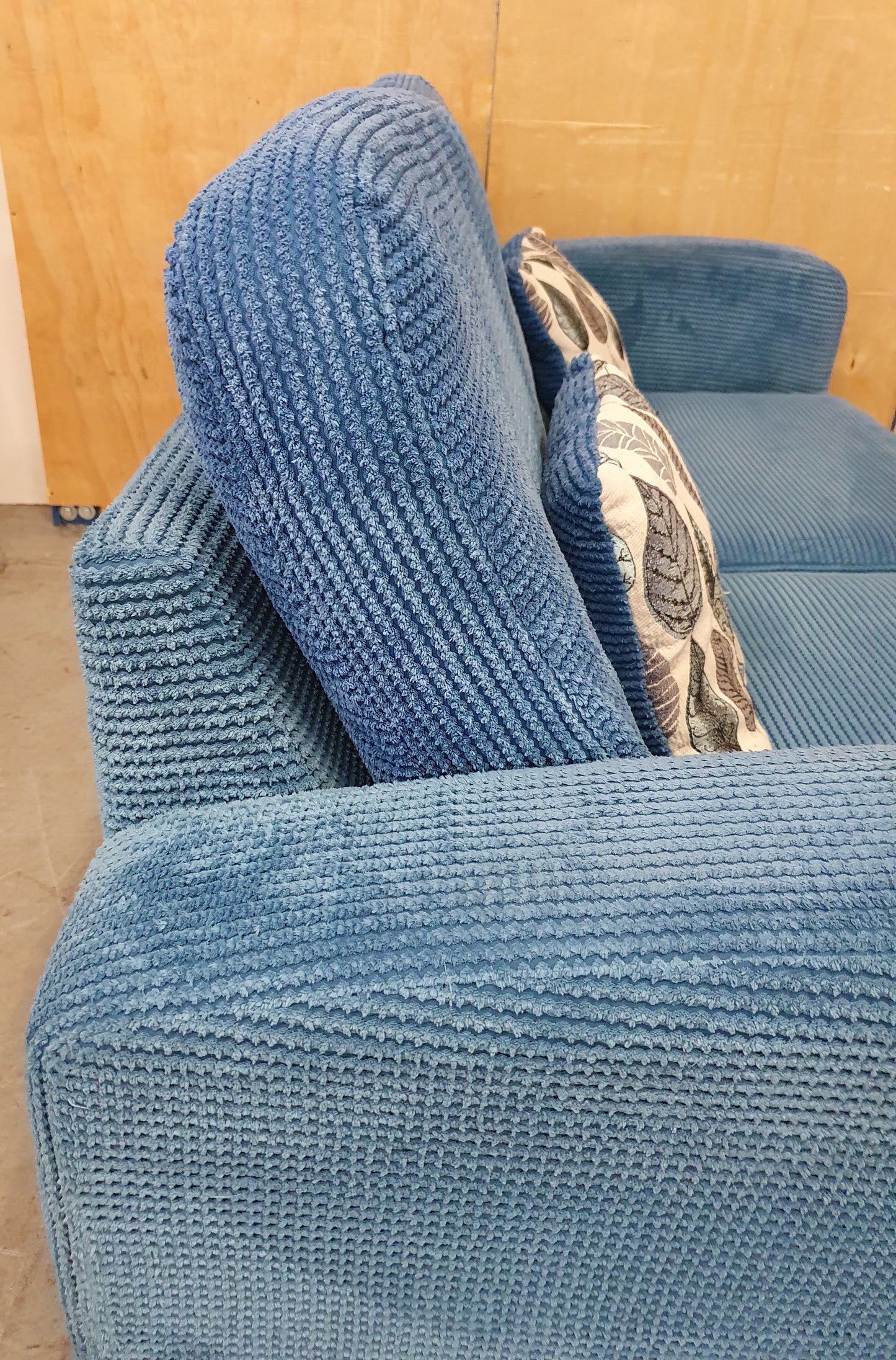 DFS Blue Soft Fabric Sofa Bed - 104805