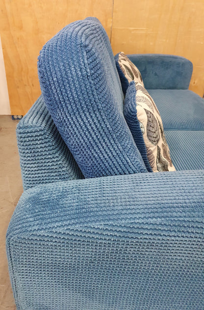 DFS Blue Soft Fabric Sofa Bed - 104805