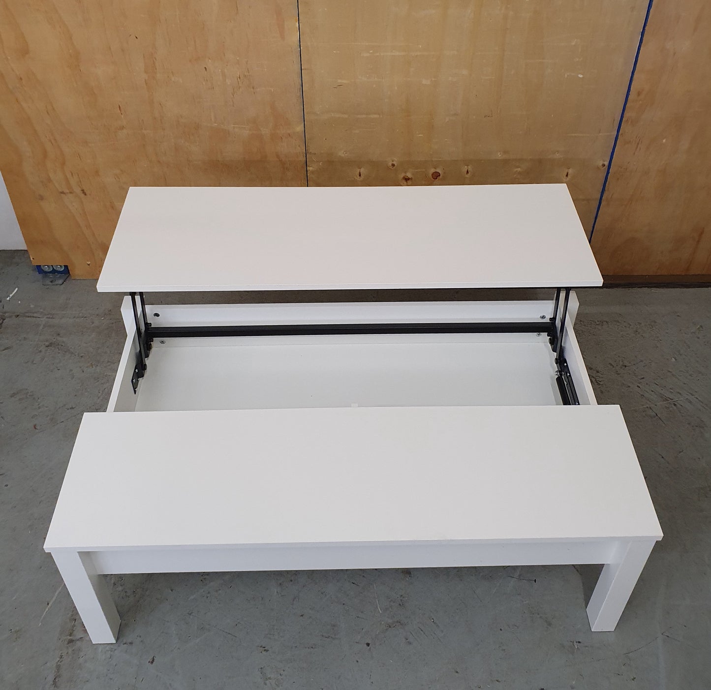 IKEA TRULSTORP Large White Wood Coffee Table with Open Top Section - 104268