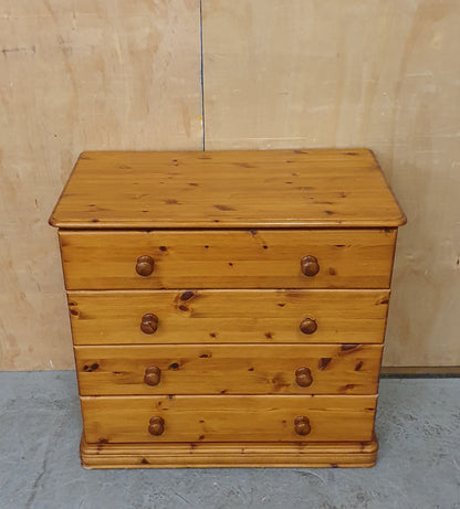 4 Drawer Pine Chest of Drawers - 104877