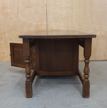 Large Mahogany Coffee Table with Centre Door - EL104936