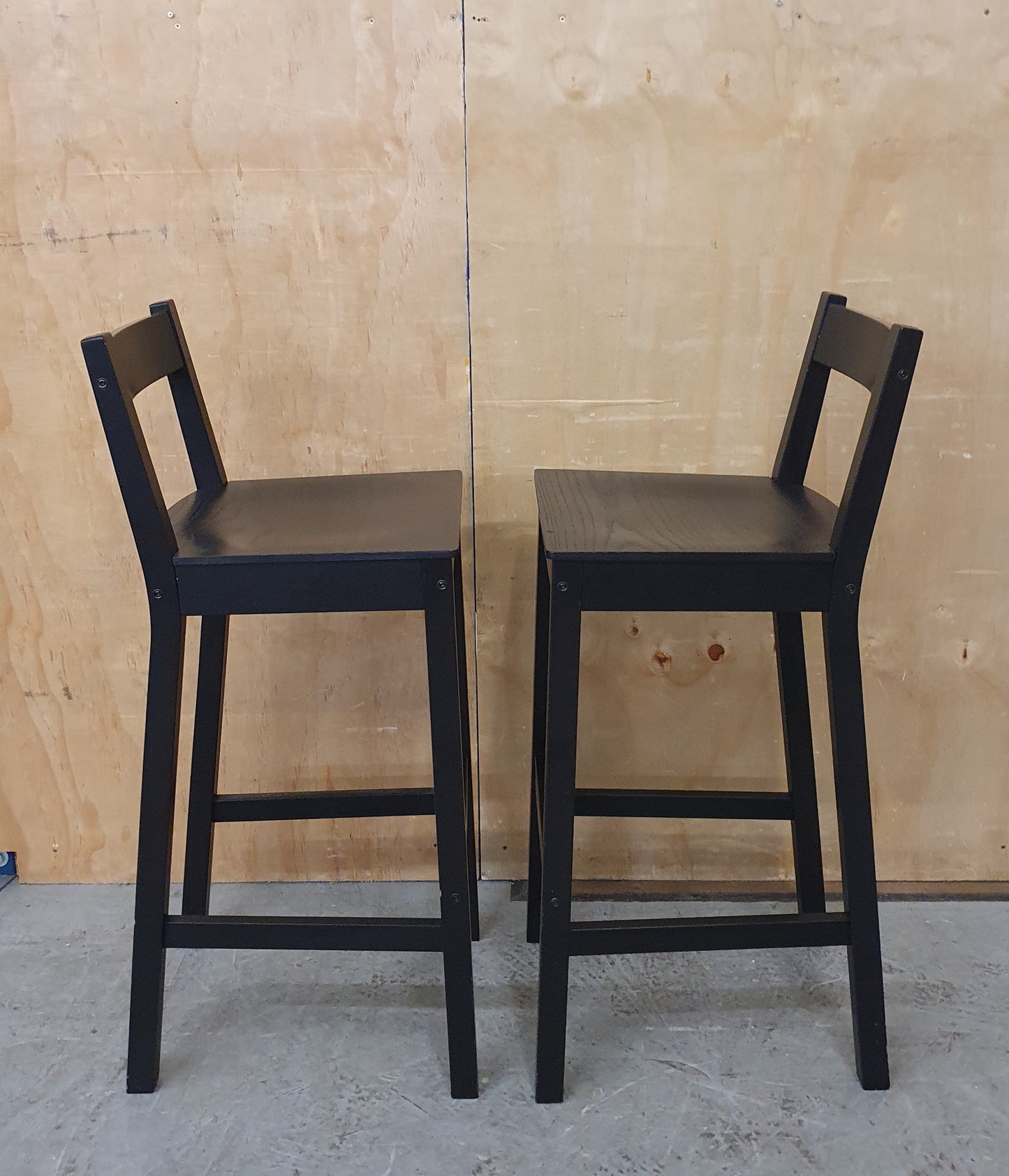 IKEA STENSELE Black High Table and 2 Tall Chairs - 104436 / 104437 / 104438