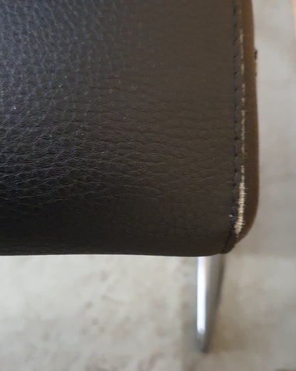 IKEA LILLANAS 2 Matching Black Faux Leather Dining Chairs - 104777 / 104778