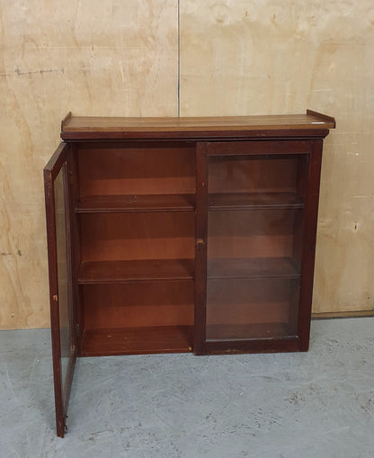 Mahogany Bookcase with Lockable Glass Doors - 103243