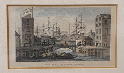 Entrance to the Limehouse Dock, Regent Canal Vintage Art Print - 103750