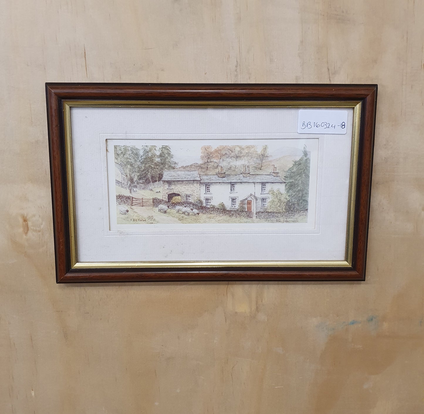 Country Cottage Original Art in Wooden Frame - BB160324-18