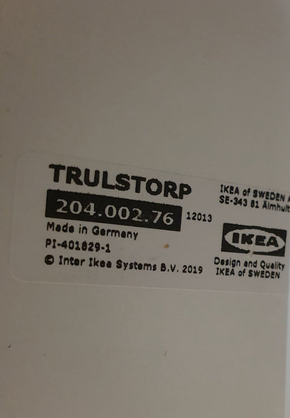 IKEA TRULSTORP Large White Wood Coffee Table with Open Top Section - 104268