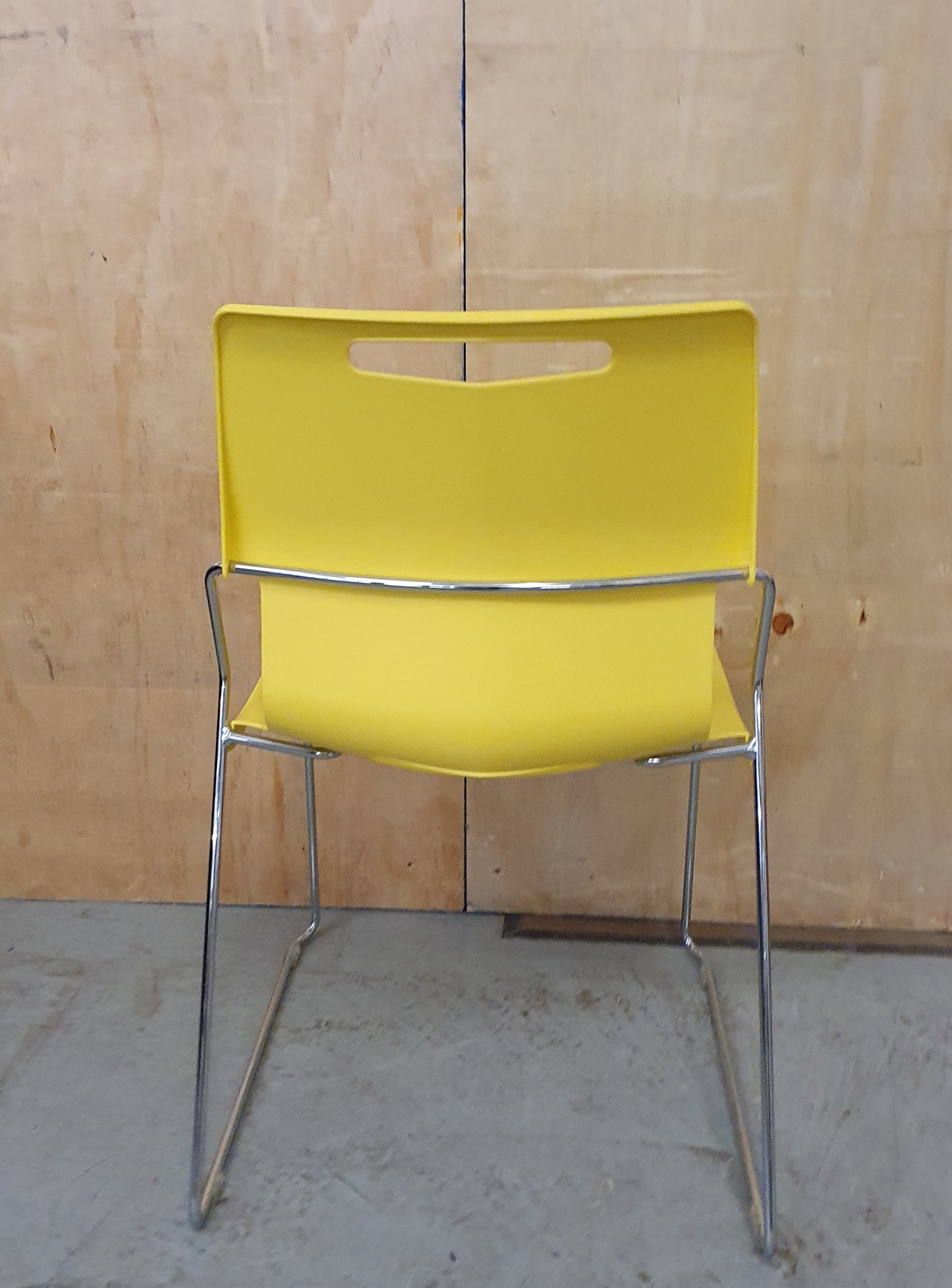 PINEAPPLE TOUCH CHAIR Mustard Yellow Recyclable Polypropylene Seats - P102540