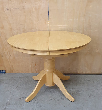 Round Pine Extendable Dining Table - 104415