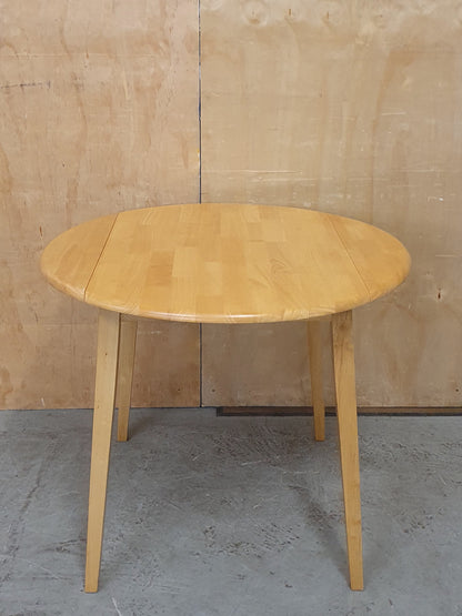 Pine Round Drop Leaf Dining Table - 104885