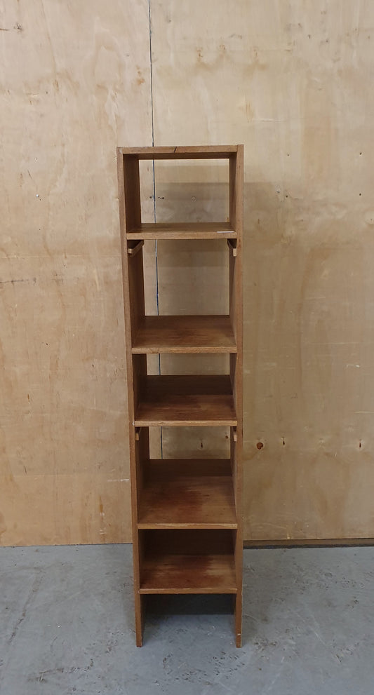 Tall Wooden 5 Open Shelf Bookcase - 103917