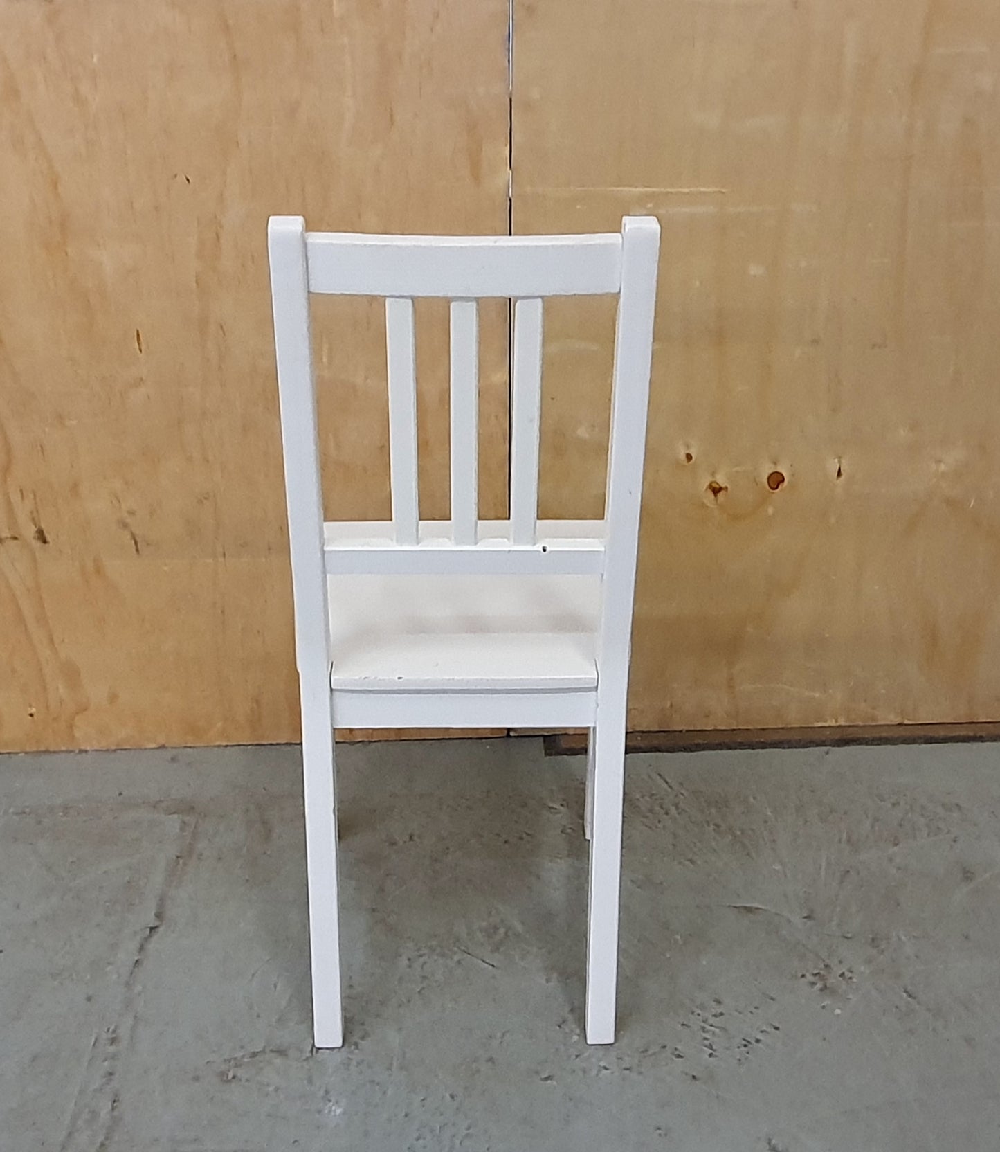 IKEA Single White Wooden Dining Chair - EL102802