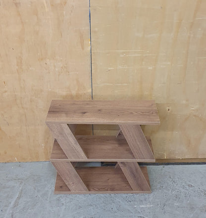 Wood Slim Side Table with Slanted Panel Sides - EL104220