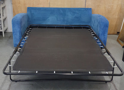 DFS Blue Soft Fabric Sofa Bed - 104805