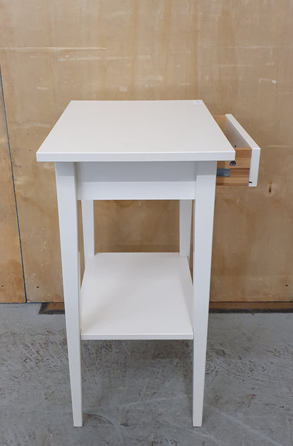 IKEA 2 Tier White Single Bedside Cabinet - EL103120