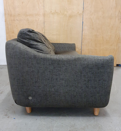 G-PLAN Dark Grey 3 Seater Sofa with Removable Back Cushions - 310126-01