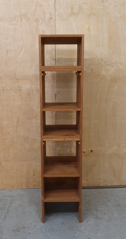 Tall Wooden 5 Open Shelf Bookcase - 103917