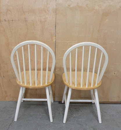2 Matching Spindle Back Dining Chairs - EL104905 / EL105906