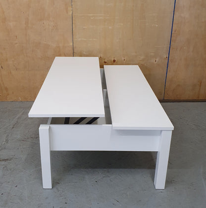 IKEA TRULSTORP Large White Wood Coffee Table with Open Top Section - 104268