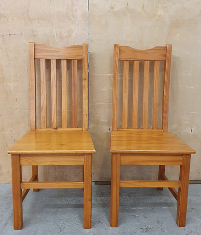2 Matching Pine Dining Chairs - EL104391 / EL104392