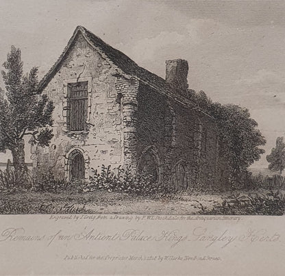 Remains of an Ancient Palace, Kings Langley, Hertfordshire Vintage Art Print - 103755