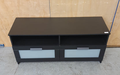 IKEA BRIMNES Black TV Stand with 2 Deep Drawers - 104783
