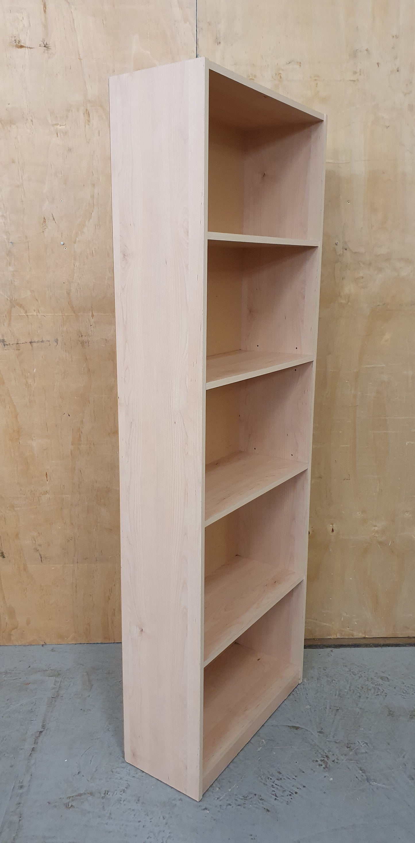 Tall Wooden Bookcase - 250924-01