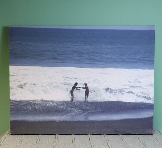 Printed Seaside Scene Canvas - BB20923-1