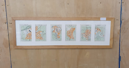 French Map in Wooden Frame - 050425-05