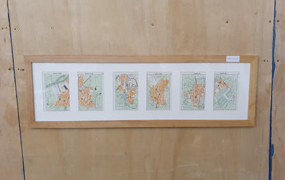 French Map in Wooden Frame - 050425-05
