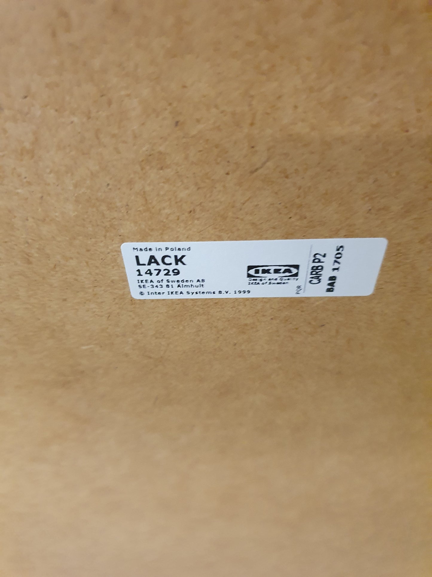 IKEA LACK Yellow Table - EL101347