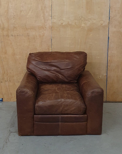 Brown Leather Armchair - 103934