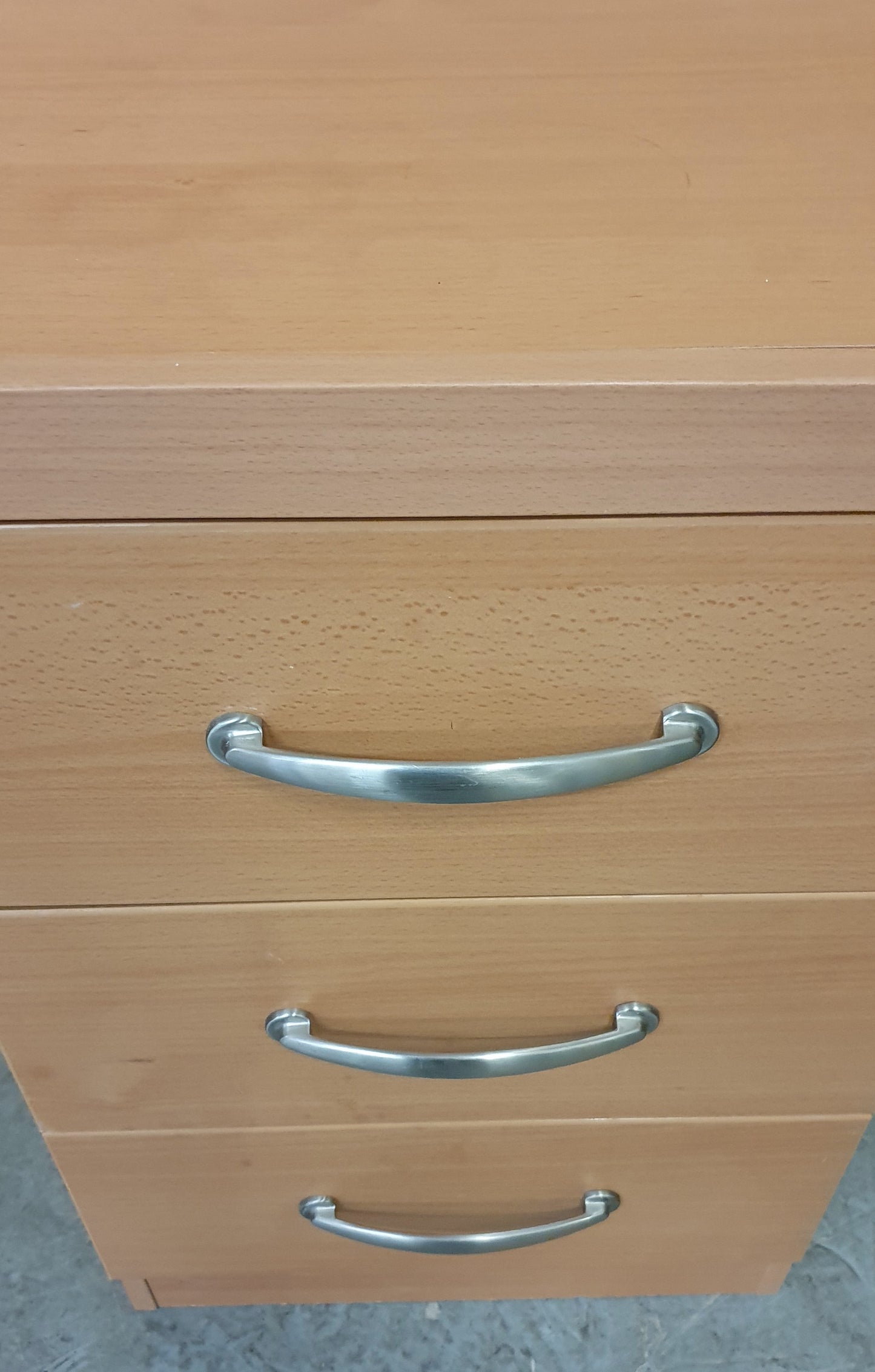Single Wood Bedside Cabinet with 3 Drawers - 180925-04