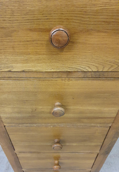5 Drawer Wood Tallboy with Round Wood Handles - 103563
