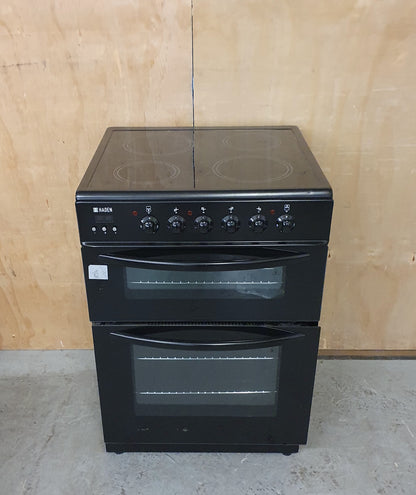 HADEN Black 60cm Ceramic Top Electric Cooker - 080825-01