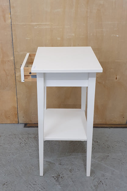 IKEA 2 Tier White Single Bedside Cabinet - EL103120