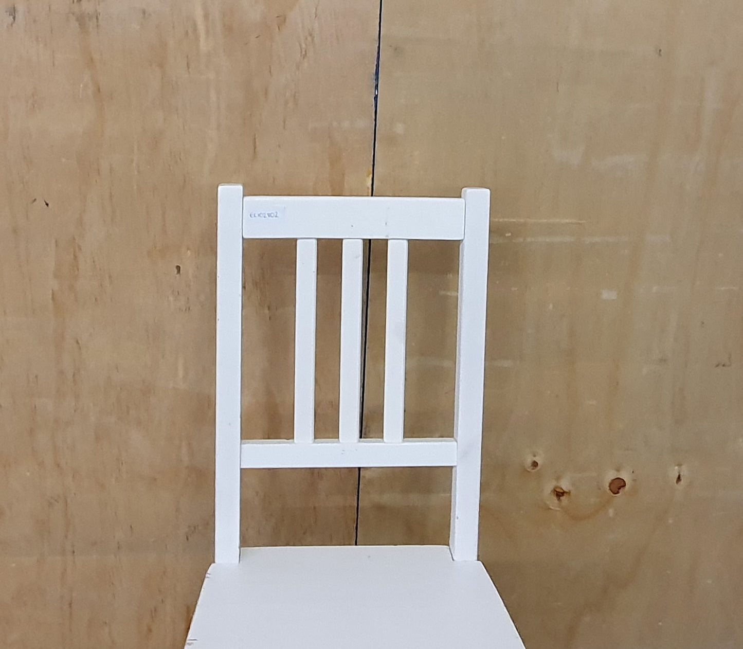 IKEA Single White Wooden Dining Chair - EL102802