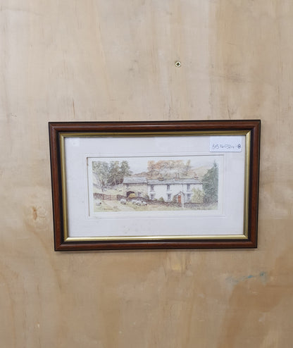 Country Cottage Original Art in Wooden Frame - BB160324-18