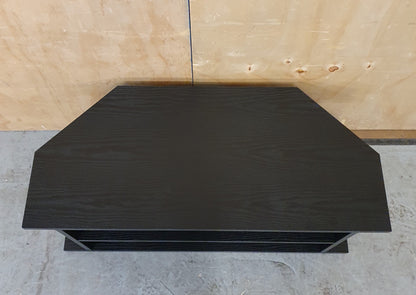 2 Tier Black Wood TV Stand - 104843