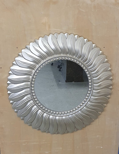 DUNELM Silver Flower Mirror - EL104519