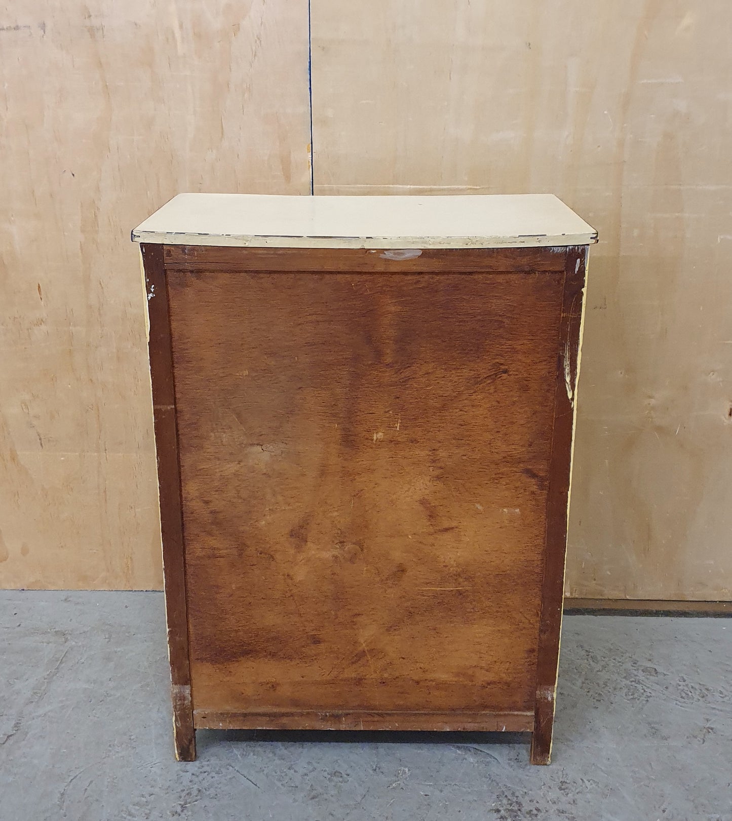 Vintage Small 2 Door 1 Drawer Free Standing Wood Kitchen Cabinet - 104033