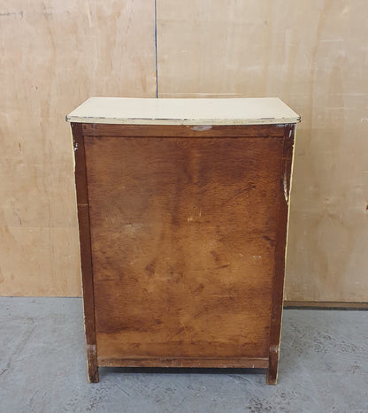 Vintage Small 2 Door 1 Drawer Free Standing Wood Kitchen Cabinet - 104033