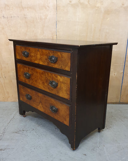 Vintage 3 Drawer Chest of Drawers - 104809