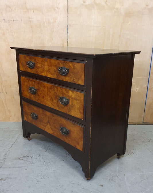 Vintage 3 Drawer Chest of Drawers - 104809