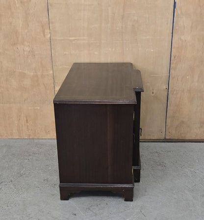 Vintage Mahogany Cabinet with 3 Doors and Open Top - 140925-04