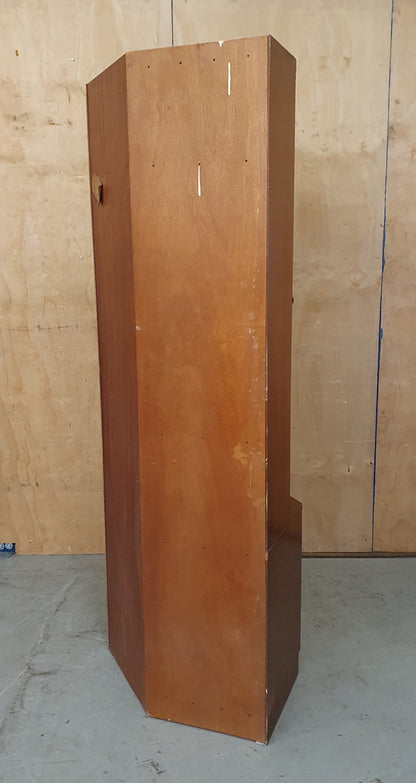 A.H. McIntosh & Co Large 2 Tier Glass Cabinet with Glass Shelves -104274