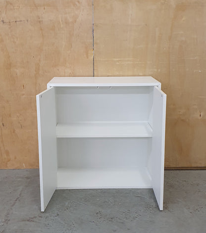 IKEA White Small 2 Door Cabinet with Internal Shelving - 104882